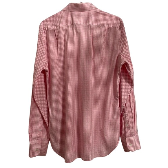 Bonobos Men's Checkered Pink Button Down Size Medium Slim Fit - Picture 2 of 4